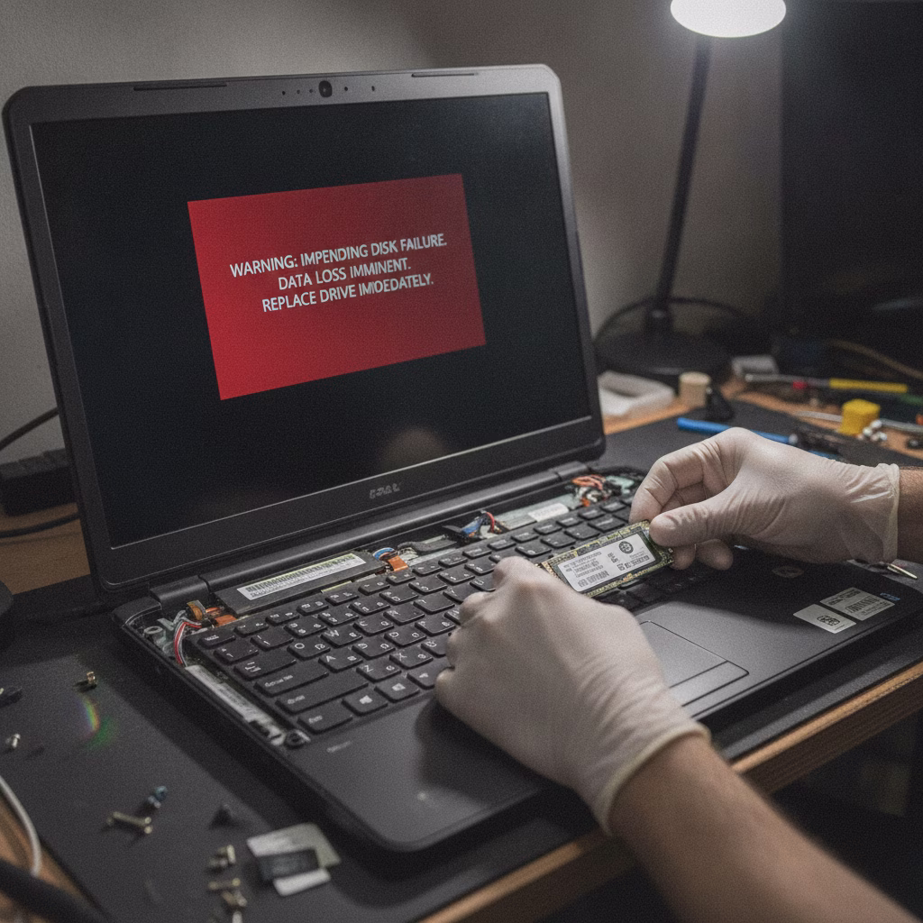 hw-sw-causa-4-disco.avif Disco duro o SSD que empieza a fallar